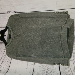 Rock & Republic mineral wash sweatshirt with cute detail on sleeves.